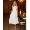 image:imageZESICA Womens Sleeveless Formal Flowy A Line Wedding Guest Midi DressWhite