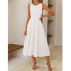 image:imageZESICA Womens Sleeveless Formal Flowy A Line Wedding Guest Midi DressWhite