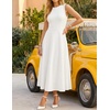 image:imageZESICA Womens Sleeveless Formal Flowy A Line Wedding Guest Midi DressWhite