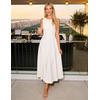 image:imageZESICA Womens Sleeveless Formal Flowy A Line Wedding Guest Midi DressWhite