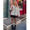 image:imageZESICA Womens Striped Button Up Cardigan Sweaters V Neck Trendy Knit TopsGreen