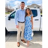 image:imageZESICA Womens Summer Boho Floral Wedding Guest Midi DressesBlue