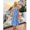 image:imageZESICA Womens Summer Boho Floral Wedding Guest Midi DressesBlue