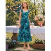 image:imageZESICA Womens Summer Boho Floral Wedding Guest Midi DressesDarkblue