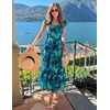 image:imageZESICA Womens Summer Boho Floral Wedding Guest Midi DressesDarkblue