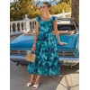 image:imageZESICA Womens Summer Boho Floral Wedding Guest Midi DressesDarkblue