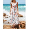 image:imageZESICA Womens Summer Boho Floral Wedding Guest Midi DressesIvory