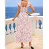 image:imageZESICA Womens Summer Boho Floral Wedding Guest Midi DressesLightpink