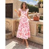 image:imageZESICA Womens Summer Boho Floral Wedding Guest Midi DressesPhosphor