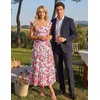 image:imageZESICA Womens Summer Boho Floral Wedding Guest Midi DressesRose