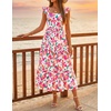 image:imageZESICA Womens Summer Boho Floral Wedding Guest Midi DressesRose