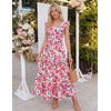 image:imageZESICA Womens Summer Boho Floral Wedding Guest Midi DressesRose