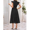image:imageZESICA Womens Summer Floral Midi Dress Wedding Guest DressesBlack
