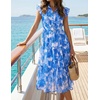 image:imageZESICA Womens Summer Floral Midi Dress Wedding Guest DressesBlue