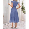 image:imageZESICA Womens Summer Floral Midi Dress Wedding Guest DressesDusty Blue