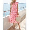 image:imageZESICA Womens Summer Floral Midi Dress Wedding Guest DressesPink