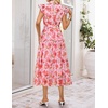 image:imageZESICA Womens Summer Floral Midi Dress Wedding Guest DressesPink