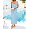 image:imageZESICA Womens Summer Floral Sleeveless Square Neck Midi DressBlue