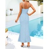 image:imageZESICA Womens Summer Floral Sleeveless Square Neck Midi DressBlue