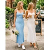 image:imageZESICA Womens Summer Floral Sleeveless Square Neck Midi DressBlue
