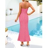 image:imageZESICA Womens Summer Floral Sleeveless Square Neck Midi DressHot Pink