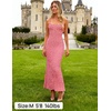 image:imageZESICA Womens Summer Floral Sleeveless Square Neck Midi DressPink