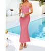image:imageZESICA Womens Summer Floral Sleeveless Square Neck Midi DressPink