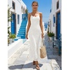 image:imageZESICA Womens Summer Floral Sleeveless Square Neck Midi DressWhite
