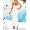 image:imageZESICA Womens Summer Floral Sleeveless Square Neck Midi DressWhite