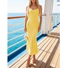 image:imageZESICA Womens Summer Floral Sleeveless Square Neck Midi DressYellow