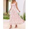 image:imageZESICA Womens Summer Mesh Floral Sleeveless Wedding Guest DressApricot