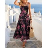 image:imageZESICA Womens Summer Mesh Floral Sleeveless Wedding Guest DressBlack
