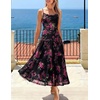 image:imageZESICA Womens Summer Mesh Floral Sleeveless Wedding Guest DressBlack