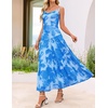 image:imageZESICA Womens Summer Mesh Floral Sleeveless Wedding Guest DressBlue