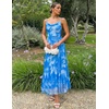 image:imageZESICA Womens Summer Mesh Floral Sleeveless Wedding Guest DressBlue