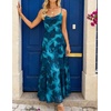 image:imageZESICA Womens Summer Mesh Floral Sleeveless Wedding Guest DressLake