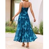image:imageZESICA Womens Summer Mesh Floral Sleeveless Wedding Guest DressLake