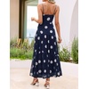 image:imageZESICA Womens Summer Mesh Floral Sleeveless Wedding Guest DressNavy