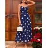 image:imageZESICA Womens Summer Mesh Floral Sleeveless Wedding Guest DressNavy