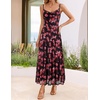 image:imageZESICA Womens Summer Mesh Floral Sleeveless Wedding Guest DressNewblack