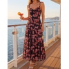 image:imageZESICA Womens Summer Mesh Floral Sleeveless Wedding Guest DressNewblack