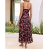 image:imageZESICA Womens Summer Mesh Floral Sleeveless Wedding Guest DressNewblack