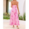 image:imageZESICA Womens Summer Mesh Floral Sleeveless Wedding Guest DressPink