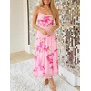 image:imageZESICA Womens Summer Mesh Floral Sleeveless Wedding Guest DressPink