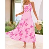 image:imageZESICA Womens Summer Mesh Floral Sleeveless Wedding Guest DressPink