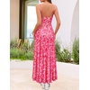 image:imageZESICA Womens Summer Mesh Floral Sleeveless Wedding Guest DressRose