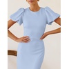 image:imageZESICA Womens Summer Short Sleeve Bodycon Cocktail Formal DressBlue