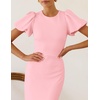 image:imageZESICA Womens Summer Short Sleeve Bodycon Cocktail Formal DressPink