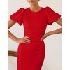 image:imageZESICA Womens Summer Short Sleeve Bodycon Cocktail Formal DressRed