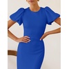 image:imageZESICA Womens Summer Short Sleeve Bodycon Cocktail Formal DressRoyalblue
